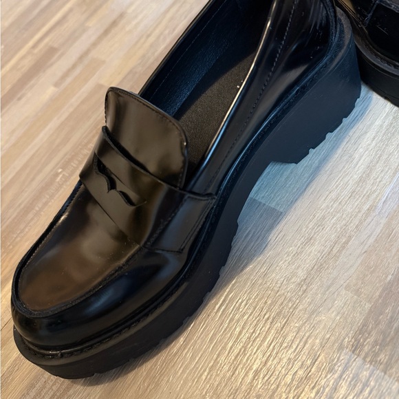 Madden Girl Glossy Black Loafers - Picture 3 of 6